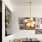 Nova Tulip Glass Ceiling Light In Soft Pink Scandinavian Design