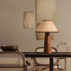 KaguraWood LED Table Lamp in Wabi Sabi Japanese Rustic