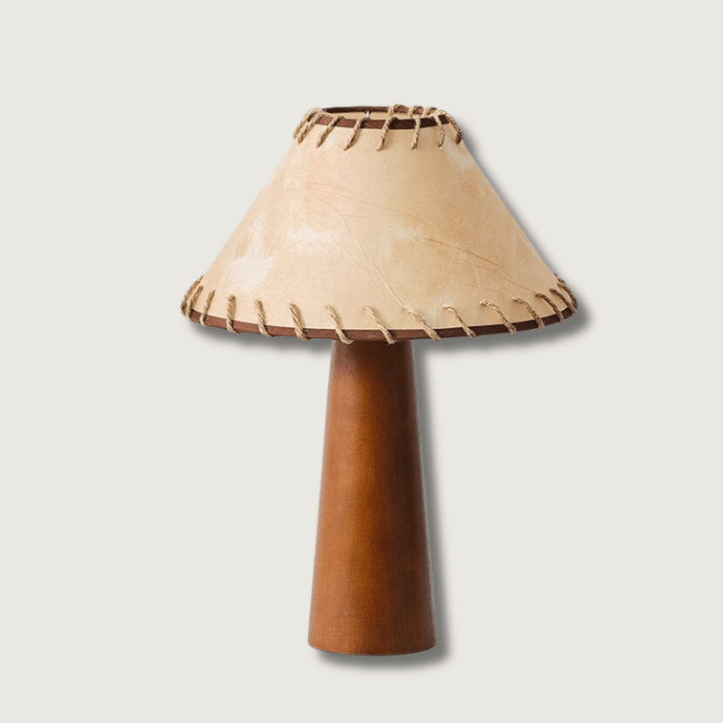 KaguraWood LED Table Lamp in Wabi Sabi Japanese Rustic