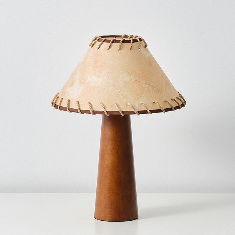 KaguraWood LED Table Lamp in Wabi Sabi Japanese Rustic