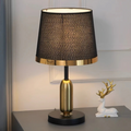 Kaelia Modern Black Fabric Shade Table Lamp for Living Rooms