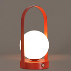 LumenNova Wireless Table Lamp Rechargeable Stainless Steel