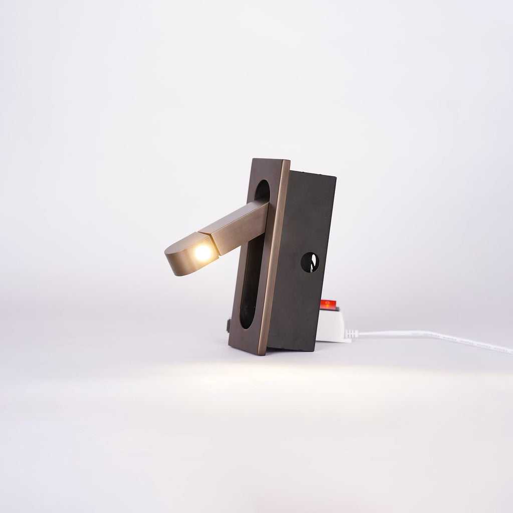 Nemsk | LumaForge Aurora LED Bedside Wall Lamp With Ambient Backlight