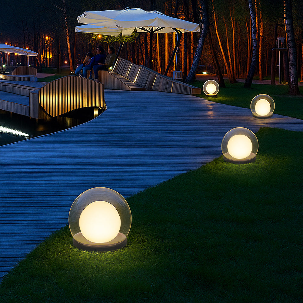 Nemsk | LunaWisp Solar Moon Lamp For Outdoors With Soft Ambient Glow