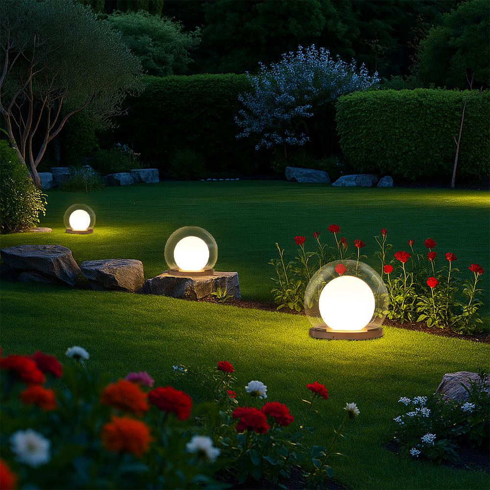 Nemsk | LunaWisp Solar Moon Lamp For Outdoors With Soft Ambient Glow