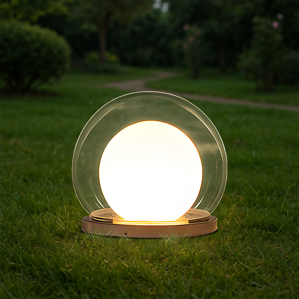Nemsk | LunaWisp Solar Moon Lamp For Outdoors With Soft Ambient Glow