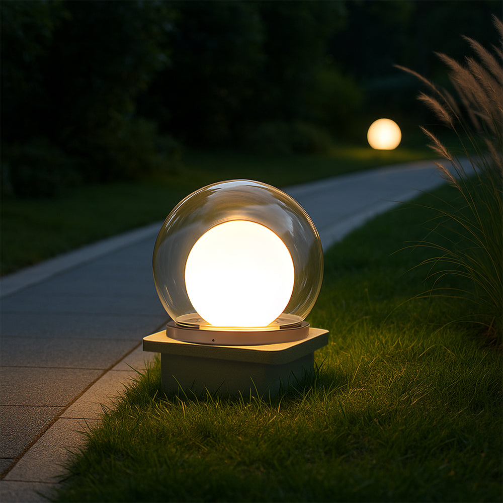 Nemsk | LunaWisp Solar Moon Lamp For Outdoors With Soft Ambient Glow