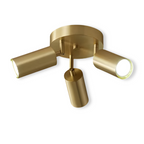 Nemsk | Zenora | Brass LED Ceiling Light With Warm Diffused Glow