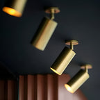 Nemsk | Zenora | Brass LED Ceiling Light With Warm Diffused Glow