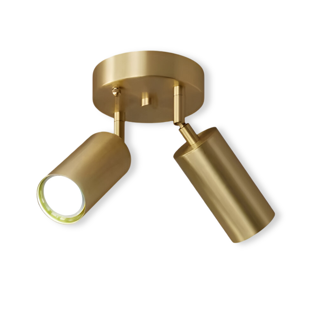 Nemsk | Zenora | Brass LED Ceiling Light With Warm Diffused Glow