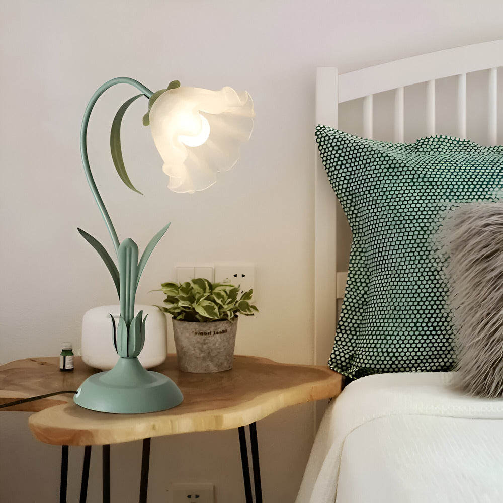 Nemsk | Novalume Vintage French Table Lamp With Floral Motif