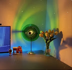 Nemsk | NovaGlo Retro Disc LED Table Lamp for Desk Dresser and Nightstand