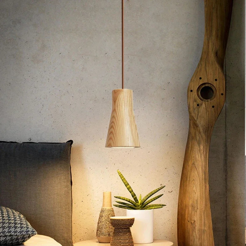 Nemsk | ArborLux Nordic Wood Pendant Light With Warm LED Glow for Dining