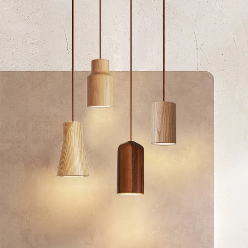 Nemsk | ArborLux Nordic Wood Pendant Light With Warm LED Glow for Dining