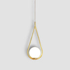 Nemsk | Lumenra Gold Teardrop LED Dining Pendant Light With Warm White Glow