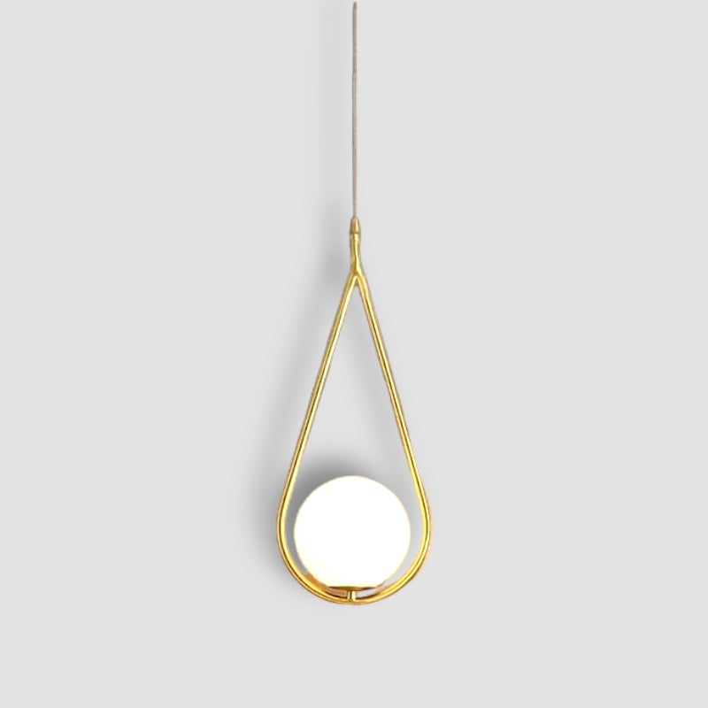 Nemsk | Lumenra Gold Teardrop LED Dining Pendant Light With Warm White Glow