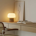 Nemsk | LumaNest Modern Minimalist LED Table Lamp With Wood Base