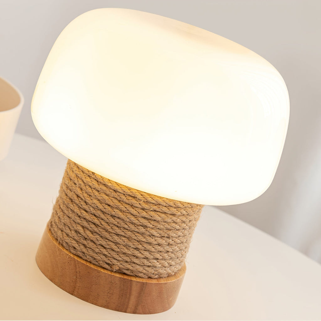 Nemsk | LumaNest Modern Minimalist LED Table Lamp With Wood Base