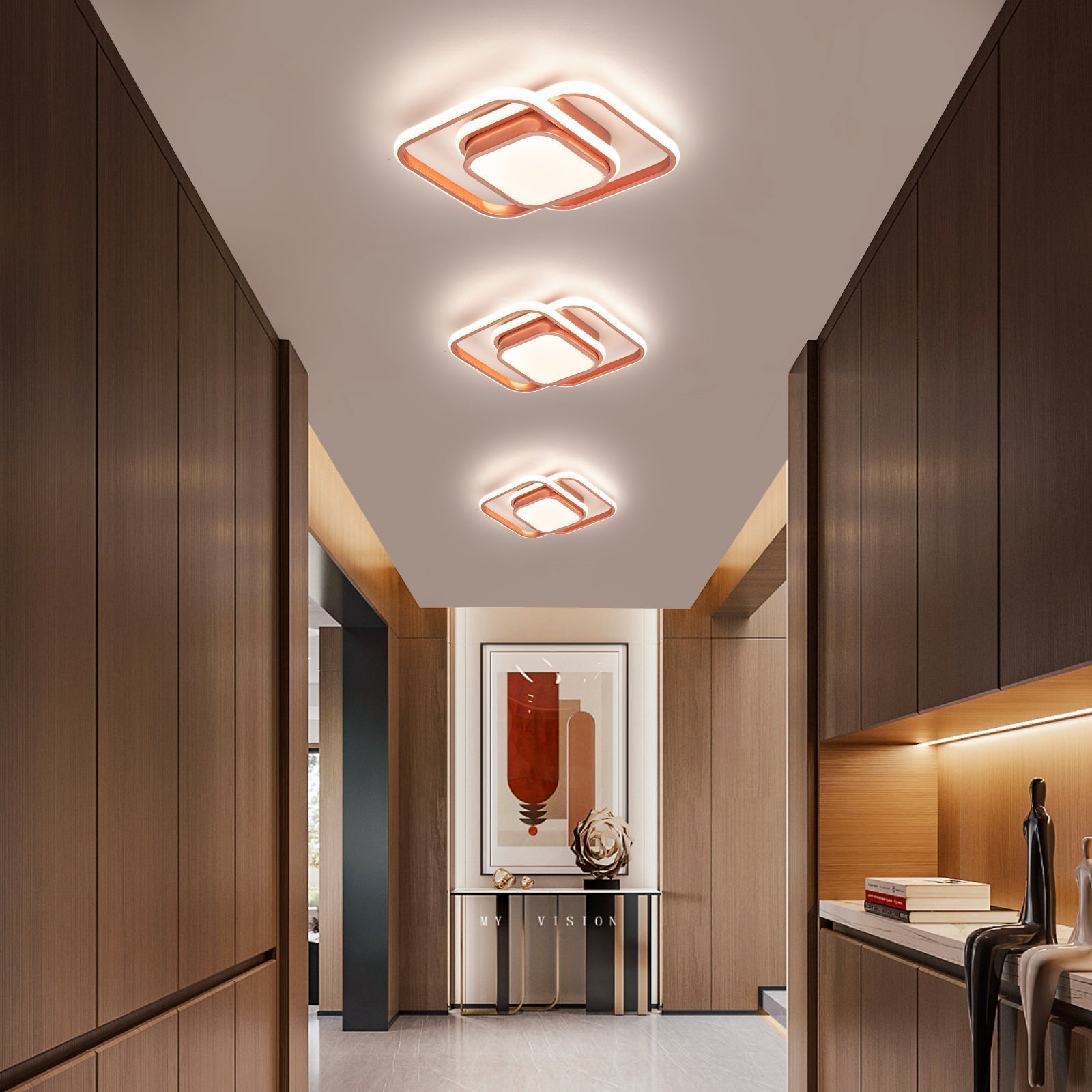 LumeraLux Modern LED Ceiling Light for Living Spaces