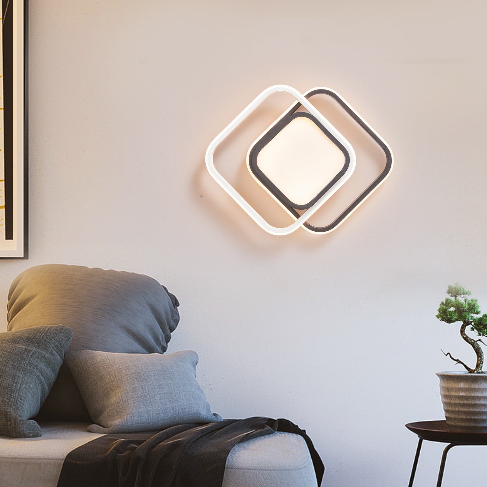 LumeraLux Modern LED Ceiling Light for Living Spaces