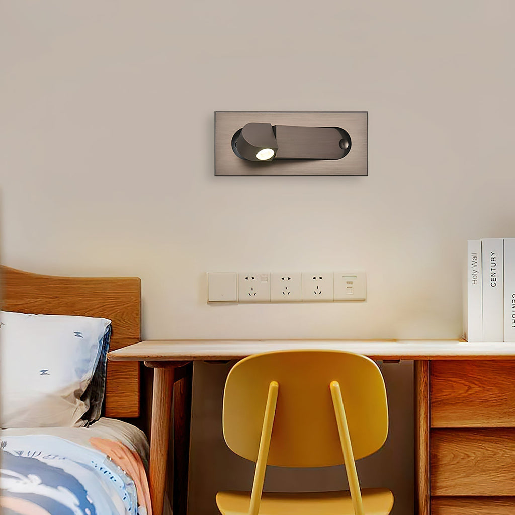 Nemsk | LumaForge Aurora LED Bedside Wall Lamp With Ambient Backlight