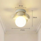 Nemsk | Eloria Bloom Glass Ceiling Light for Nordic Bedroom