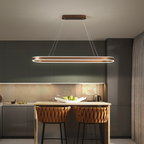 Nemsk | Aurelle Rose Gold Kitchen Pendant Light With Glass Shade