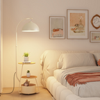Nemsk | Nordic Glow Floor Lamp With Built In Storage For Living Rooms