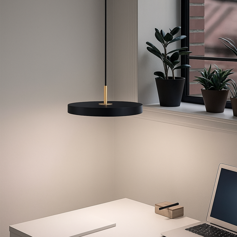 Nemsk | Aurelin | Rund Minimalistisk LED Pendellampe