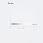 Nemsk | Aurelin | Rund Minimalistisk LED Pendellampe