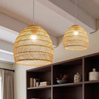 Nemsk | Aurelia Handwoven Natural Wicker Pendant Light for Dining