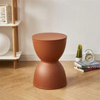 Nemsk | Lunvera Nordic Hourglass Low Plastic Stool, Multipurpose