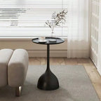Nemsk | Kerrin Compact Scandinavian Round Metal Accent Side Table