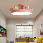 StarWhim Unicorn Kids Ceiling Light With Dimmable LED Metal And Wood