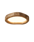 Nemsk | Solara Oak Ceiling Light With Warm Minimal Glow And Wooden Housing
