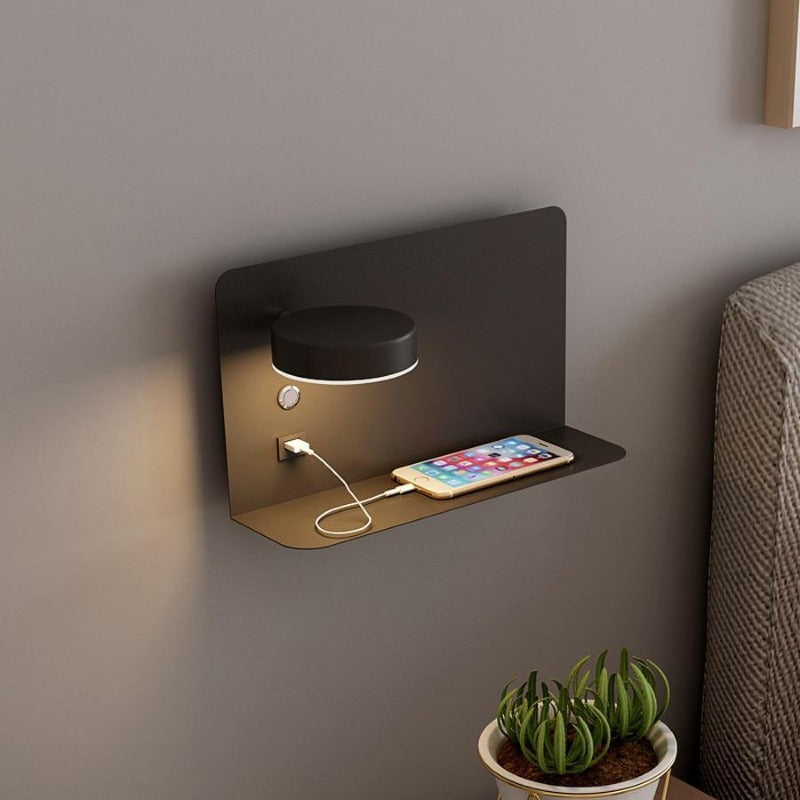 Nemsk | NovaBeam Adjustable LED Bedside Wall Lamp With USB Charger