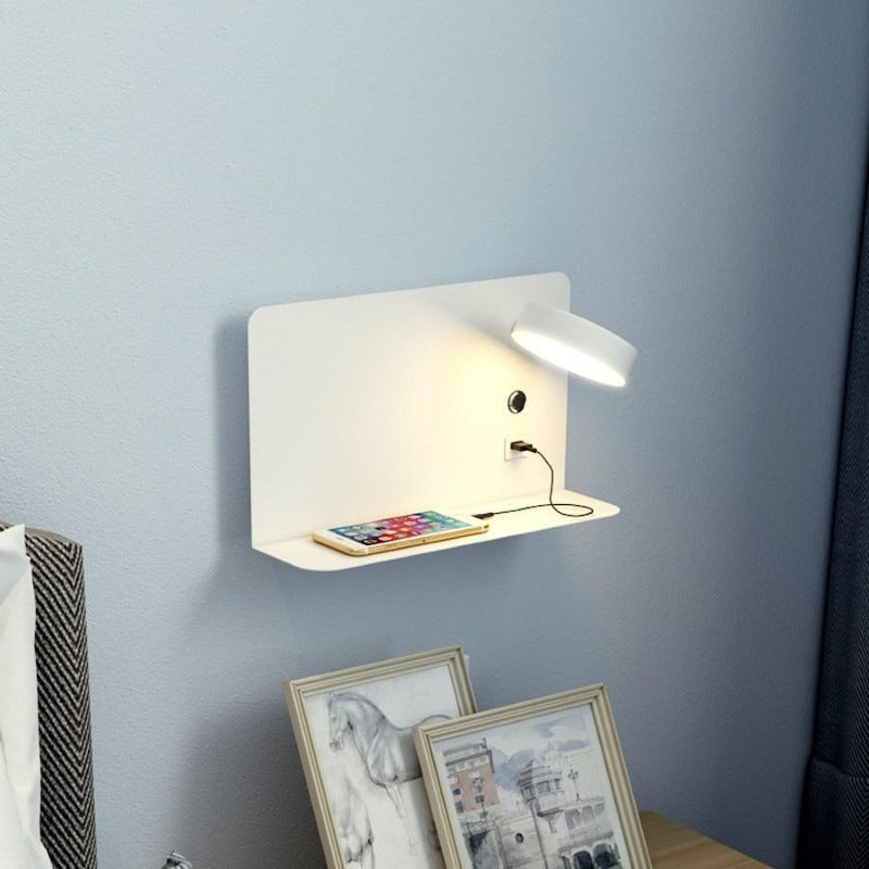 Nemsk | NovaBeam Adjustable LED Bedside Wall Lamp With USB Charger