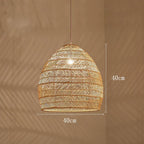 Nemsk | Aurelia Handwoven Natural Wicker Pendant Light for Dining