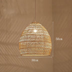 Nemsk | Aurelia Handwoven Natural Wicker Pendant Light for Dining