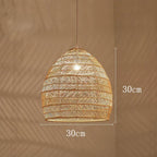 Nemsk | Aurelia Handwoven Natural Wicker Pendant Light for Dining
