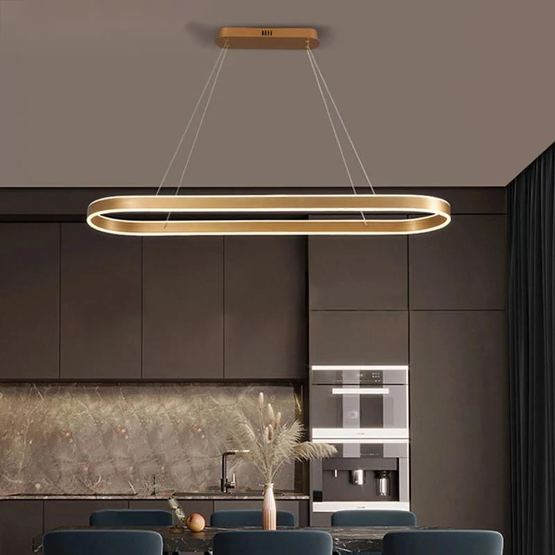 Nemsk | Aurelle Rose Gold Kitchen Pendant Light With Glass Shade