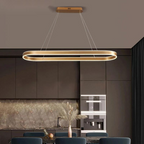 Nemsk | Aurelle Rose Gold Kitchen Pendant Light With Glass Shade